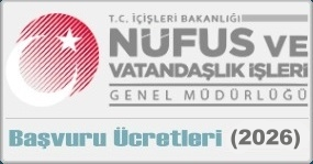 Nufus cüzdanı, Ehliyet, Pasaport ve Adres kaydı ücretleri 2026